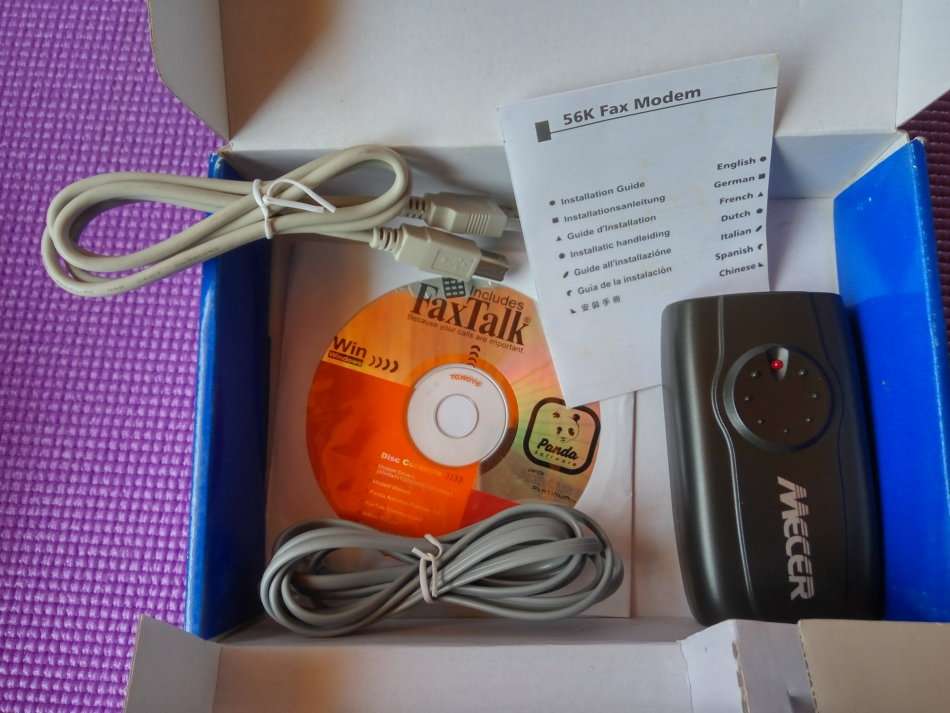 Mecer 56K USB External Fax Modem