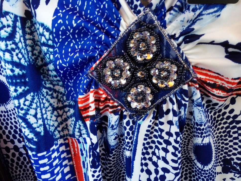 Miladys Smart Block Print Trapeze Top Shirt Blouse