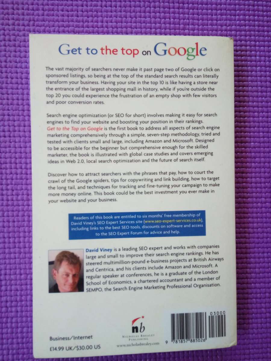 Get to the Top on Google by David Viney "The SEO Expert"