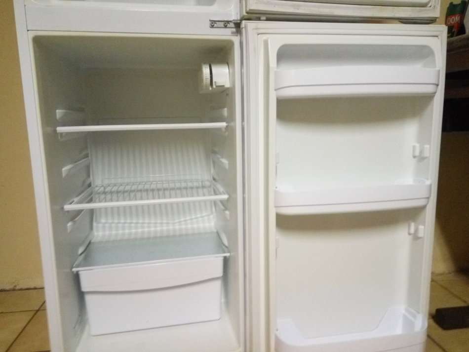 Small White KIC Refrigerator with Top Freezer