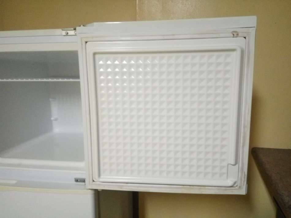 Small White KIC Refrigerator with Top Freezer