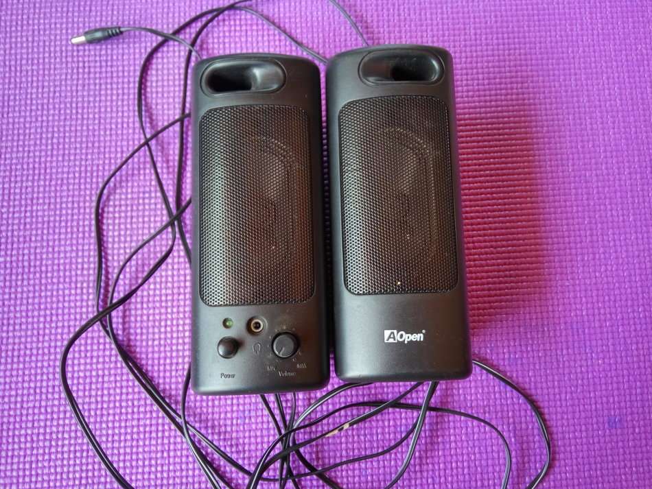 A-Open Computer Speakers (May Require an Adaptor for Some New Computers)