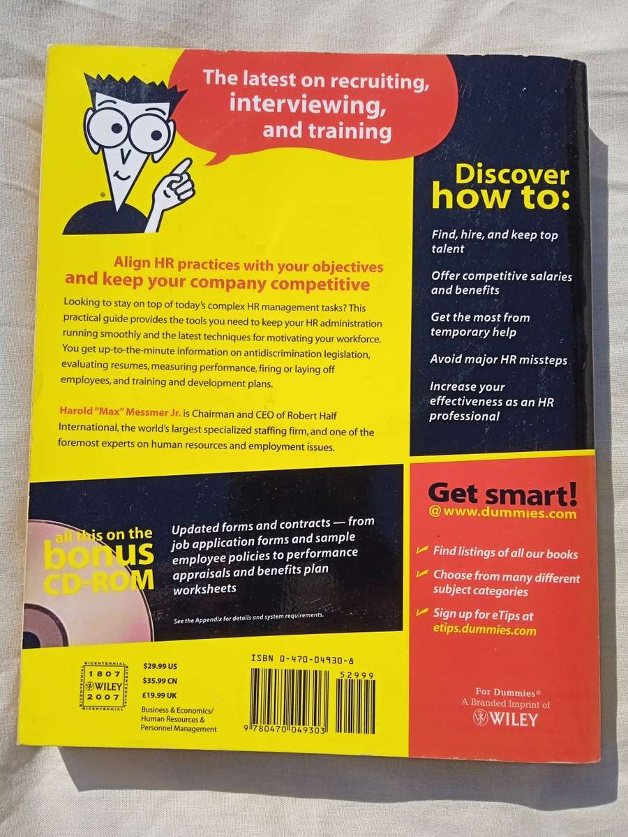 HUMAN RESOURCES KIT FOR DUMMIES (WITH CD)
