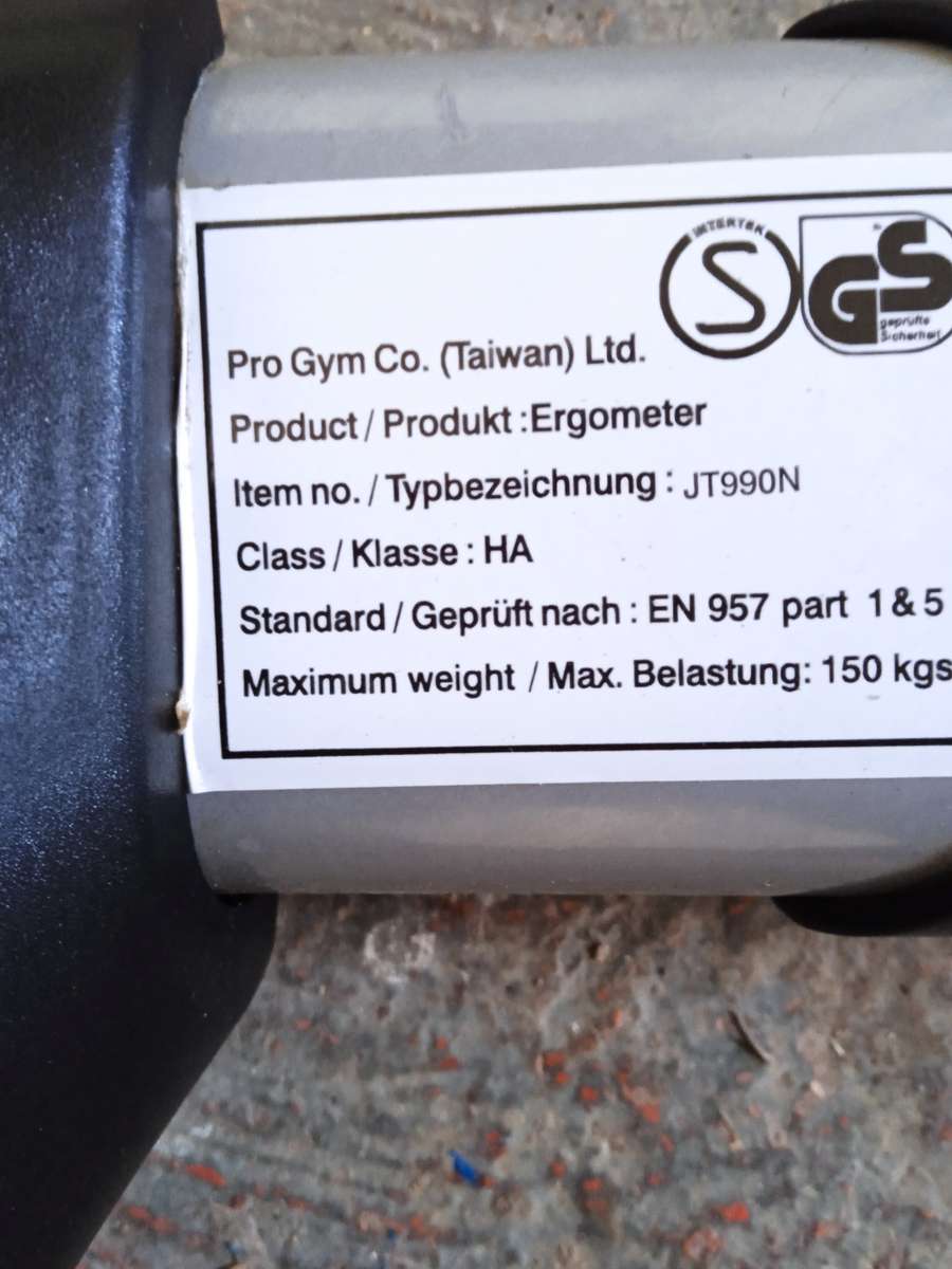 INFINITI JT990 ERGOMETER EXERCISE BIKE