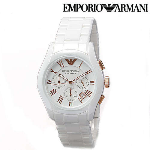 Emporio Armani Ceramica Chronograph Quartz Mens Watch