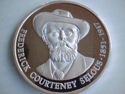 Frederick Courtney Selous Proof Pioneers of SA Commemorative Pure Silver Medallion