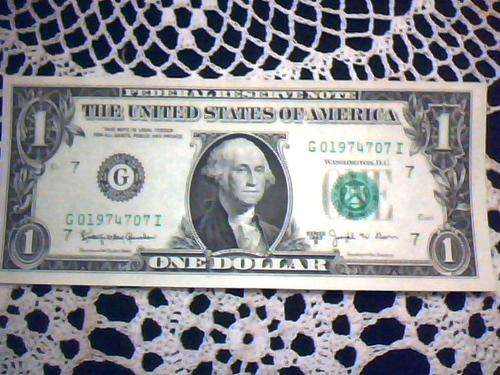 1963 very scarce UNCIRCULATED  US 1 Dollar with Green seal