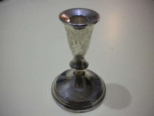 1945-1950 Vintage Sterling Silver Weighted Candle Holder Duchin Silver Co.9 OZ