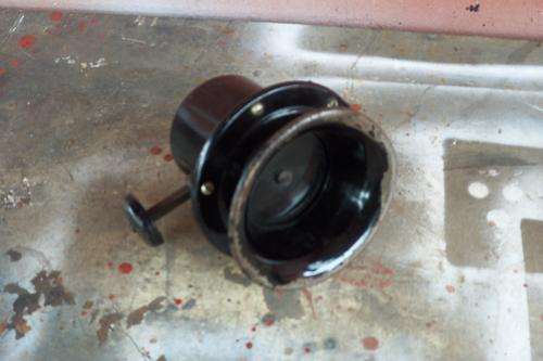 Very old hand held operated siren.  Still in working condition