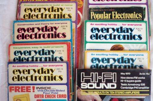 collection of  electronic magazines of the 1970's