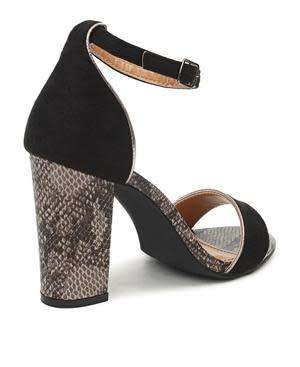 BLOCK HEELS - BLACK SIZE 3 5 6 7