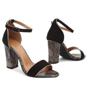 BLOCK HEELS - BLACK SIZE 3 5 6 7