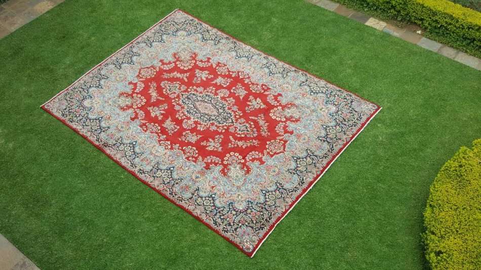 Beautiful Xtra Large New Authentic Kerman Province Persian Carpet 4.0m x 2.95m Hand Knotted