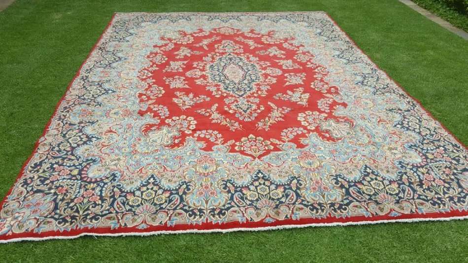 Beautiful Xtra Large New Authentic Kerman Province Persian Carpet 4.0m x 2.95m Hand Knotted