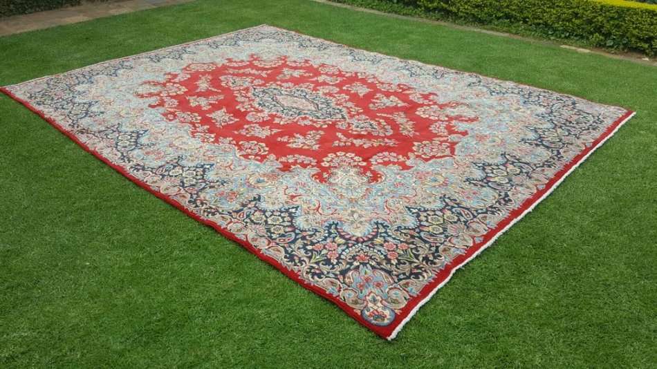 Beautiful Xtra Large New Authentic Kerman Province Persian Carpet 4.0m x 2.95m Hand Knotted
