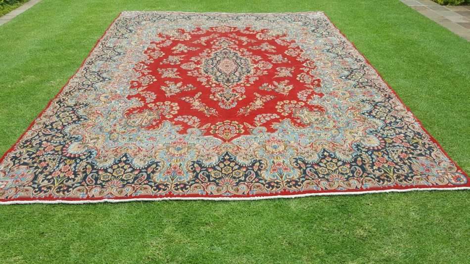 Beautiful Xtra Large New Authentic Kerman Province Persian Carpet 4.0m x 2.95m Hand Knotted