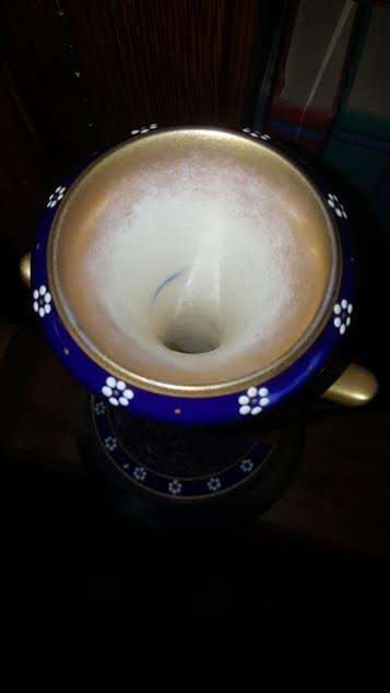 Extremely Rare 1892 (Henry) Doulton Burslem Royal Blue, Gold & White Large Vase - For Connoisseurs !