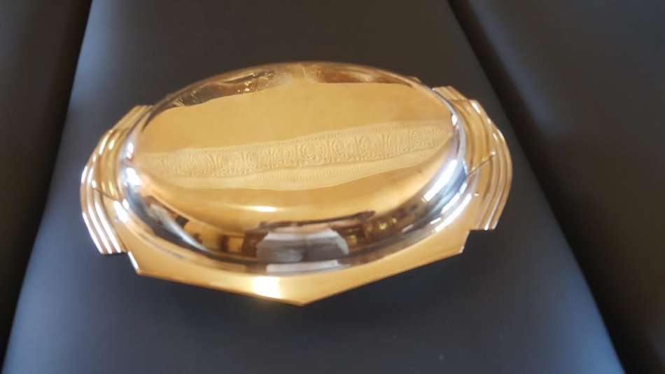 Stunning Art Deco Silver plated Serving Tureen With Lid