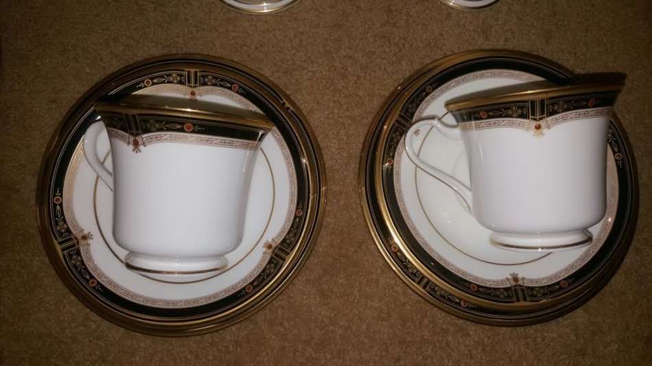 A Connoisseurs Large 94 Piece Dinner & Coffee Service by Noritake  Gold & Sable Unused ** R52 500 **