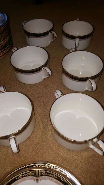 A Connoisseurs Large 94 Piece Dinner & Coffee Service by Noritake  Gold & Sable Unused ** R52 500 **