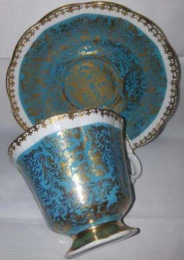 Ultra Rare Royal Albert Buckingham Series Tea Duo :  - RARE Pristine 1st Quality !