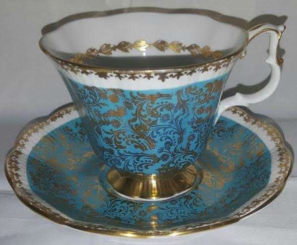 Ultra Rare Royal Albert Buckingham Series Tea Duo :  - RARE Pristine 1st Quality !