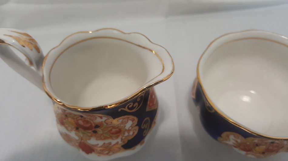 Rare Royal Albert Heirloom Small Demitasse Milk & Sugar Bowl :  Un-used 1st Quality