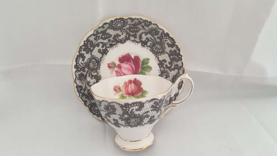 Ultra Rare ! Royal Albert 1950's Senorita Tea Duo. Most sought after ! Un-used 1st Quality !