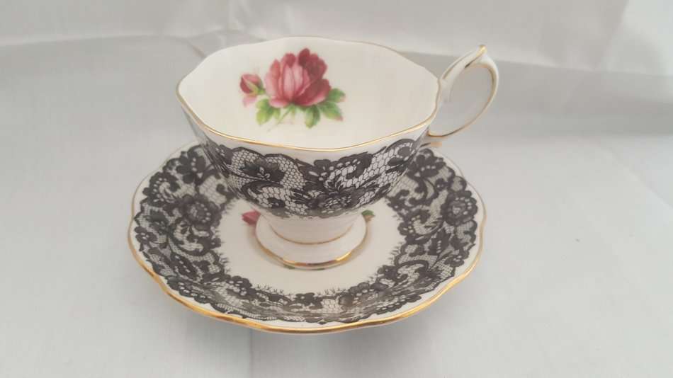 Ultra Rare ! Royal Albert 1950's Senorita Tea Duo. Most sought after ! Un-used 1st Quality !