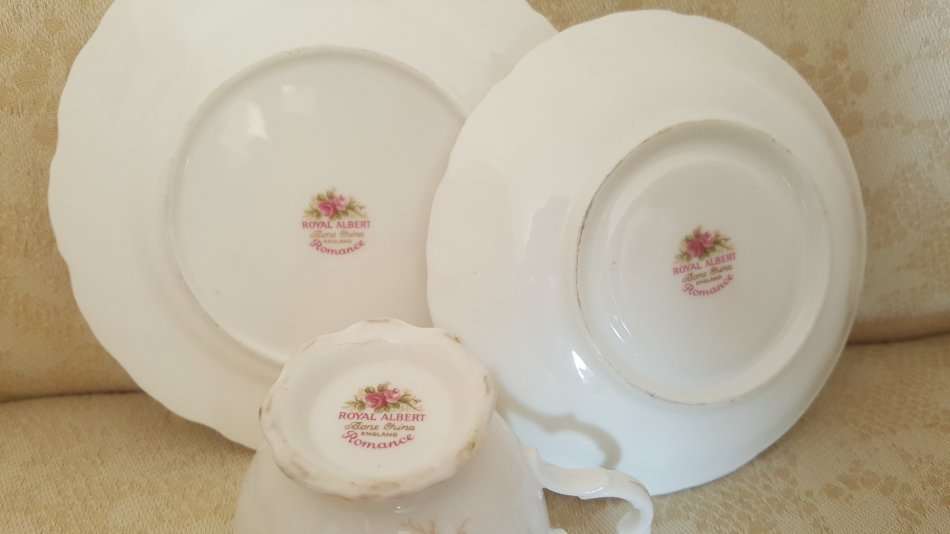 Royal Albert Romance Tea Trio's Pristine Condition ! 1st Quality. 6 Available