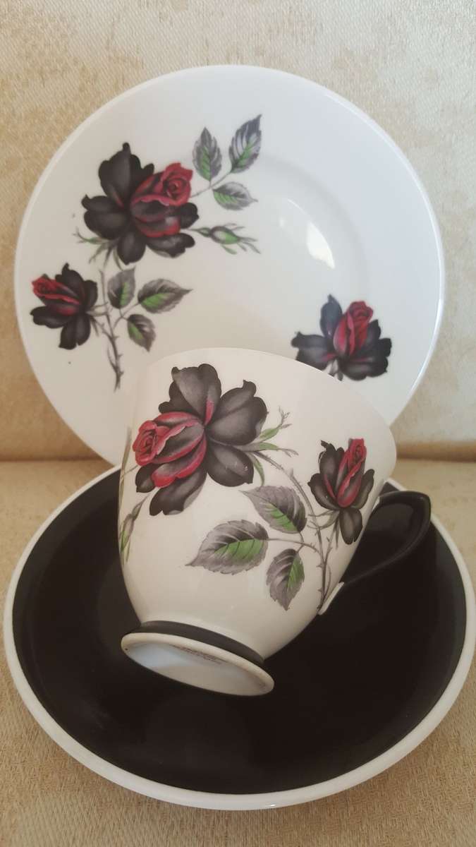 Royal Albert Masquerade Tea Trio's Pristine Condition ! 1st Quality. 4 Available