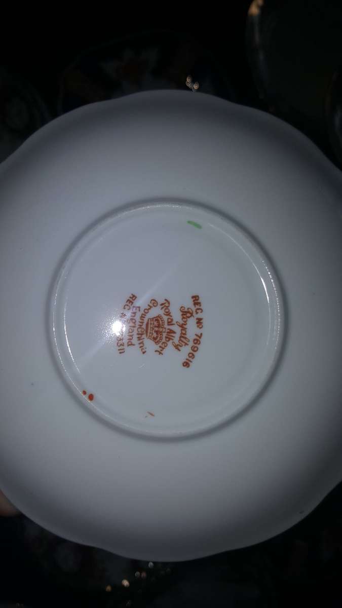 Royal Albert Lot of 24 Perfect Saucers & Side plates incl 1927 Cambridge , Celebration, Royalty Gold