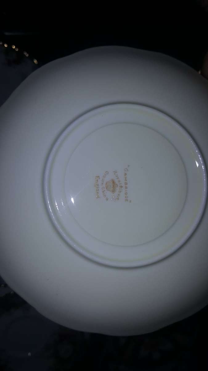 Royal Albert Lot of 24 Perfect Saucers & Side plates incl 1927 Cambridge , Celebration, Royalty Gold