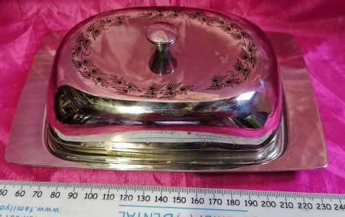STEEL BUTTER DISH*