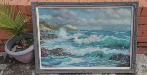 *ORIGINAL FRAMED LES HOSKEN PAINTING(1970)*