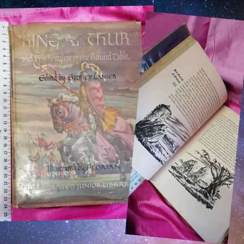 *VINTAGE!!!! KING ARTHUR AND HIS KNIGHTS OF THE ROUND TABLE HARD COVER BOOK*