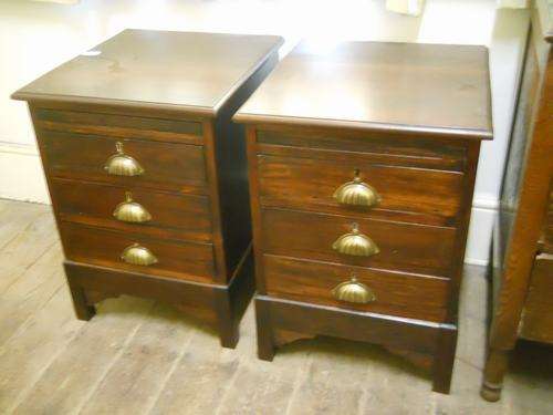 PAIR BEDSIDE CABINETS