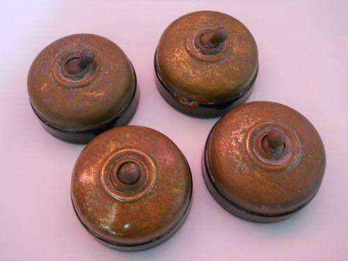 OLD BRASS LIGHT SWITCHES 'LOT'