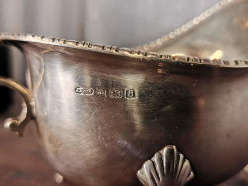 Sterling silver gravy boat