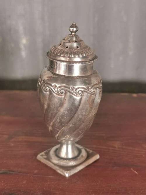 Sterling silver pepper pot