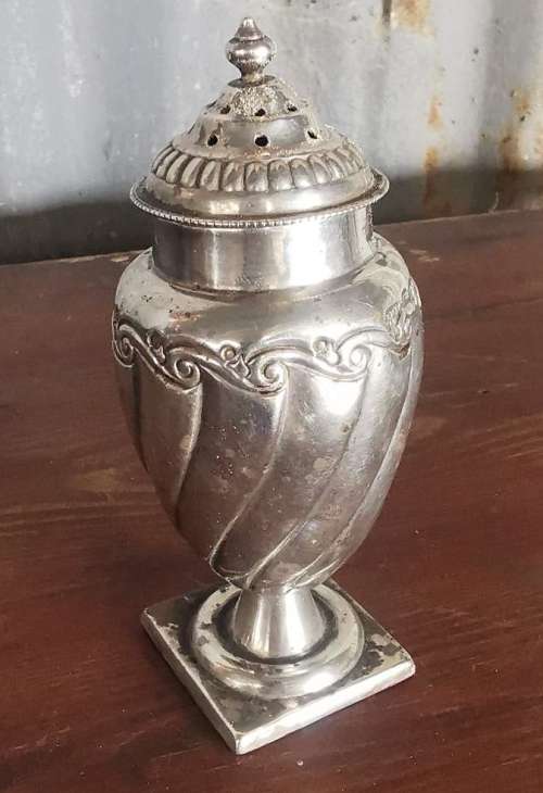 Sterling silver pepper pot