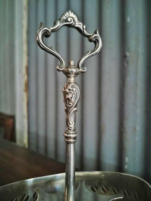 Silver condiment caddy