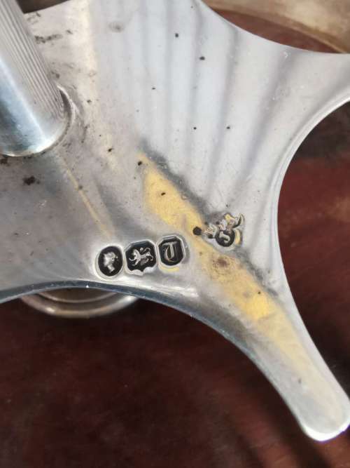 Silver condiment caddy