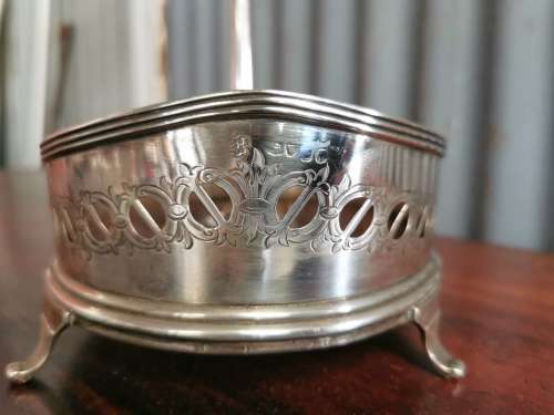Silver condiment caddy