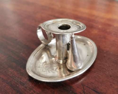 Georgian Silver Chamber Candlestick