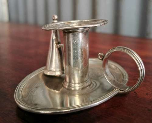 Georgian Silver Chamber Candlestick