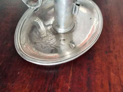 Georgian Silver Chamber Candlestick