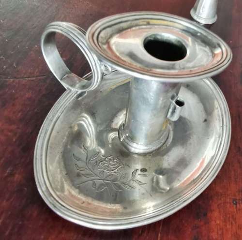 Georgian Silver Chamber Candlestick