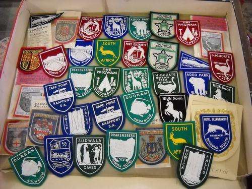 CLOTH BADGES FROM ALL OVER (IDEAL FOR BIKERS)