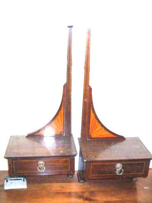 R1 NO RESERVE!! DRESSING TABLE PARTS - FIT EITHER SIDE OF MIRROR - SUITABLE FOR SPARES/RESTORING